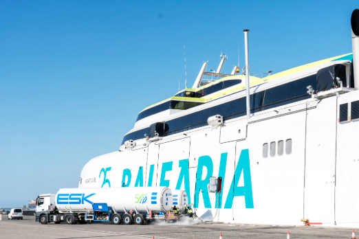 Baleària Ferries Bunker Bio-LNG at Two Terminals in Spain