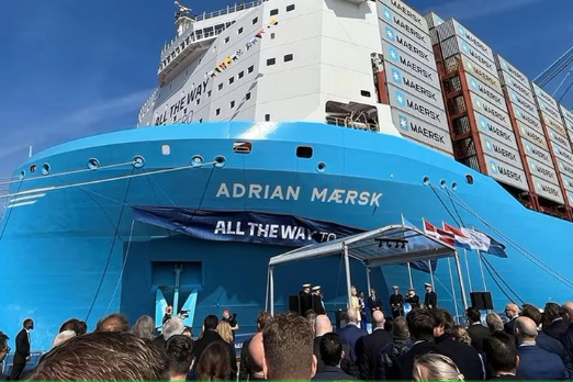 Maersk New Methanol Boxship to Serve Asia-Mediterranean Route