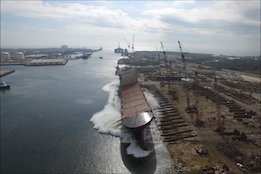 VT Halter Marine Launches Crowley's Latest LNG-Fuelled Newbuild [VIDEO]
