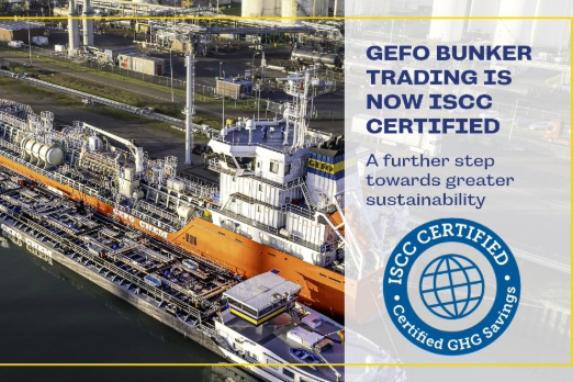 GEFO's Bunker Trading Department Gets ISCC Certification