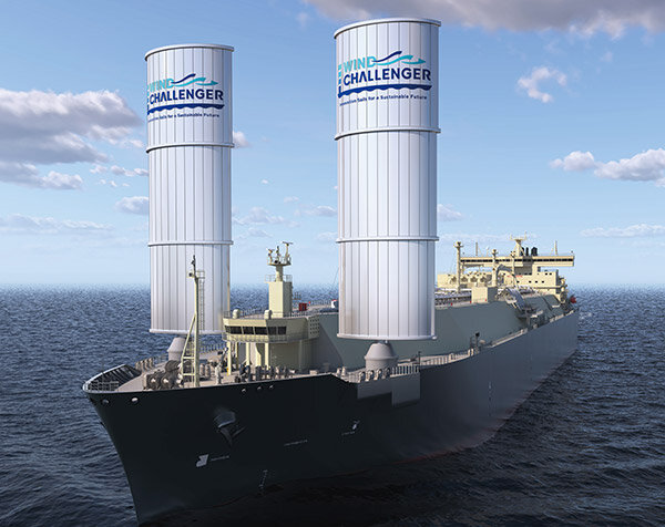 MOL and Chevron to Install Wind System on LNG Carrier