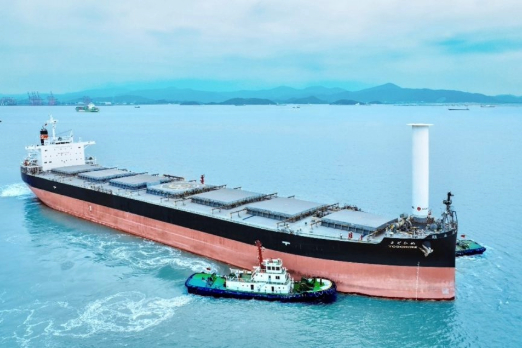 Norsepower Completes Installation of Rotor Sail on Bulk Carrier