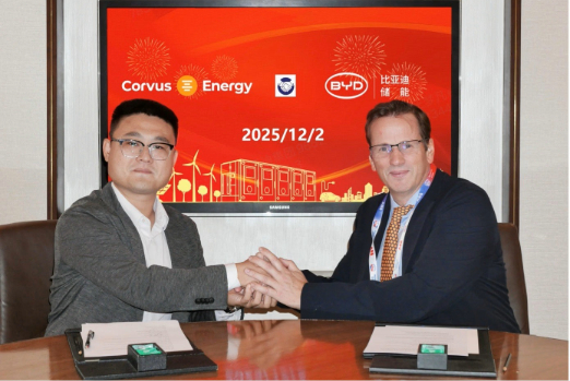 Corvus Joins Hands with BYD Energy to Develop New Marine Battery Systems