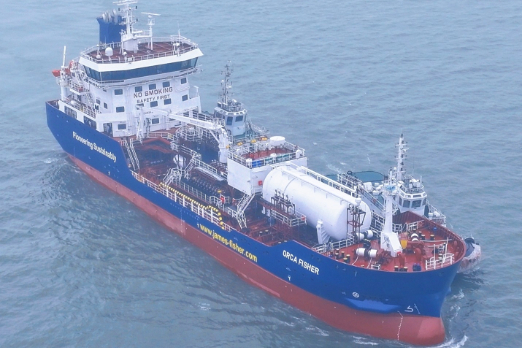 James Fisher Takes Delivery of LNG Dual-Fuel Tanker