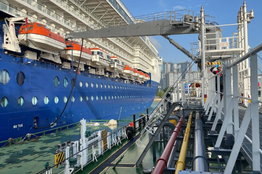EcoCeres and Partners Supply HVO Biofuel to Cruise Ship in Singapore