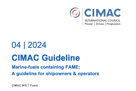 CIMAC Publishes ISO8217:2024 Biofuel Bunker Guidance