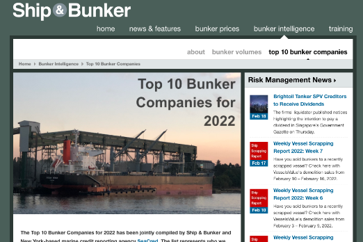 Top Bunker Players Grow Market Share
