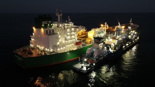 First LNG Bunkering of Aframax Tanker in US