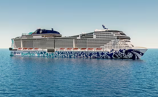 MSC Cruises Takes on Bio-LNG for Flagship's Maiden Voyage