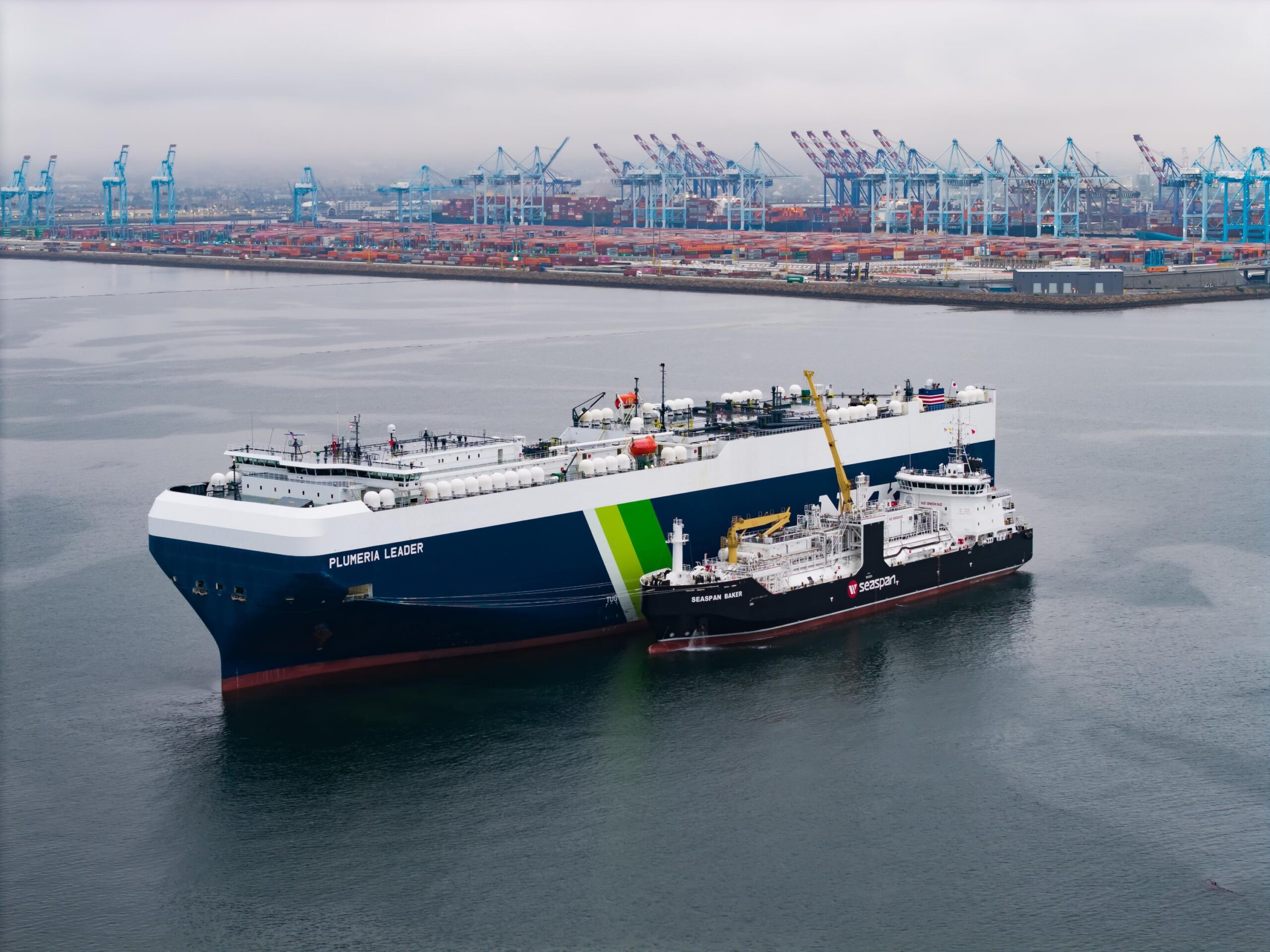Seaspan Energy Carries Out First Car Carrier Ship-to-Ship LNG Bunkering at Long Beach