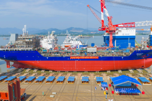 Hong Lam Marine's New Bunkering Vessel Launched in China