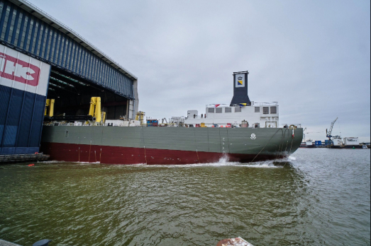 Boskalis Launches Diesel-Electric Hopper Dredger