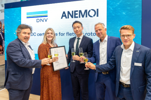 Anemoi Rotor Sail Design Wins DNV Approval