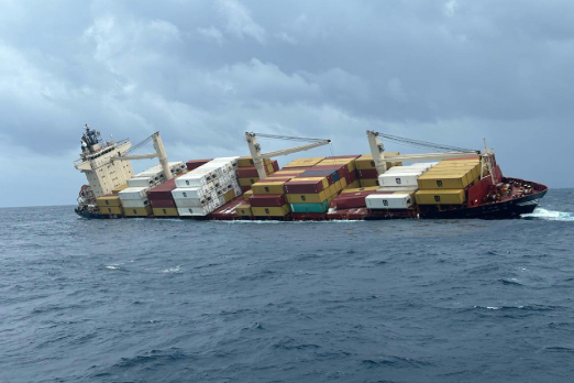 Boxship Carrying Hazardous Cargo Sinks Off the Coast of India