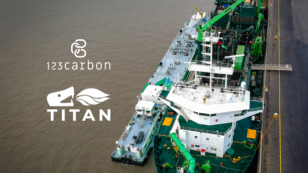 Titan Works With 123Carbon on LNG Bunker-Based Carbon Insetting