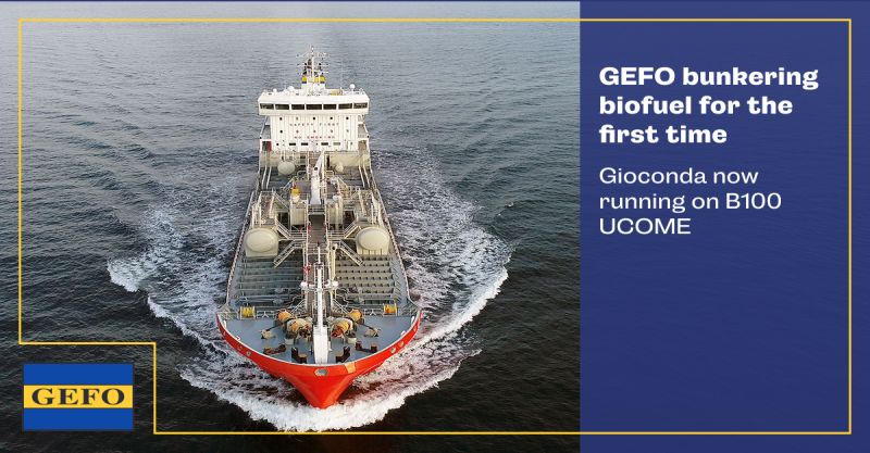 Germany's GEFO Shipping Group Takes on Biofuel Bunkers for First Time