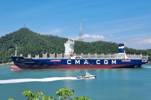 CMA CGM Deploys New LNG-Fuelled Boxship on Asia-US East Coast Route