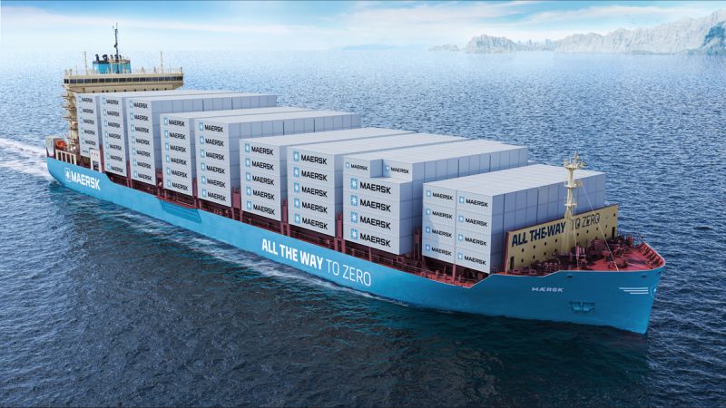 Maersk's First Methanol-Powered Boxship to Sail in Baltic From This Summer