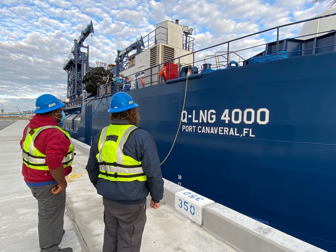 LNG Bunker Barge Arrives at Port Canaveral