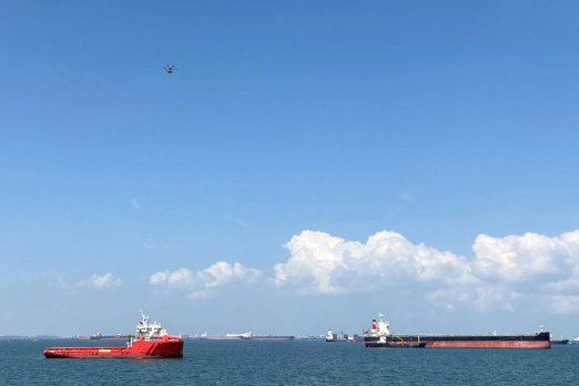 First Drone Delivery of Bunker Samples from Tankers Completed in Singapore