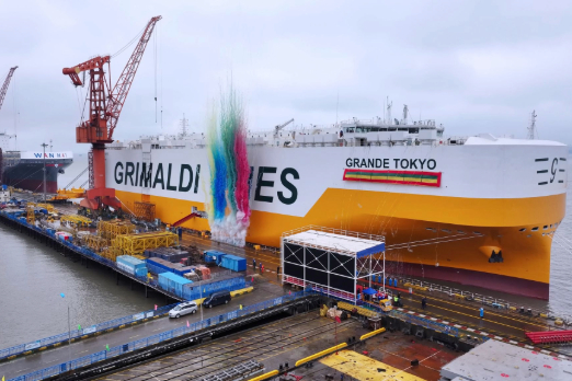 Grimaldi Takes Delivery of 10th Ammonia-Ready PCTC