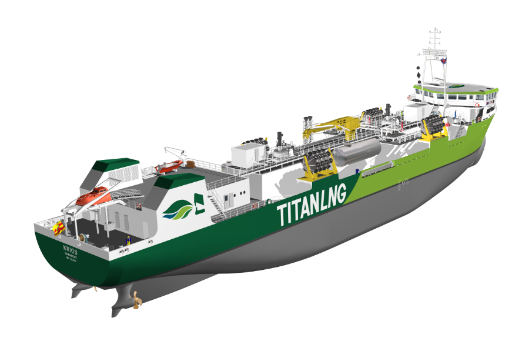 Titan Issues Tender for New LNG Bunkering Barge